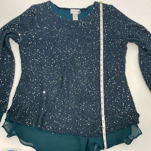 Soft Surroundings Knit Sequin Sweater - Picture 9 of 11